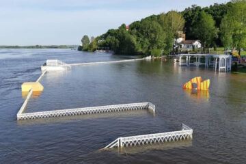 По состоянию на 6 часов 25 мая уровень воды в реке Кама в районе Красного Ключа составляет 56