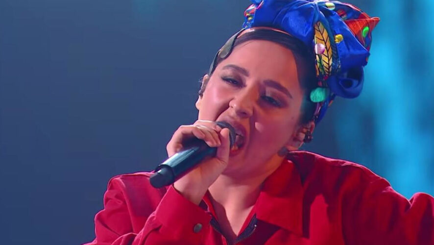 Певица набрала 204 балла и заняла 9 место.