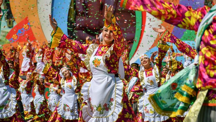 В столице Татарстана провели самый зрелищный татарский праздник.