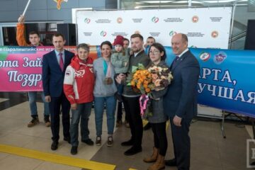 В Казани встретили трехкратную призерку Паралимпийских игр-2018 Марту Зайнуллину.