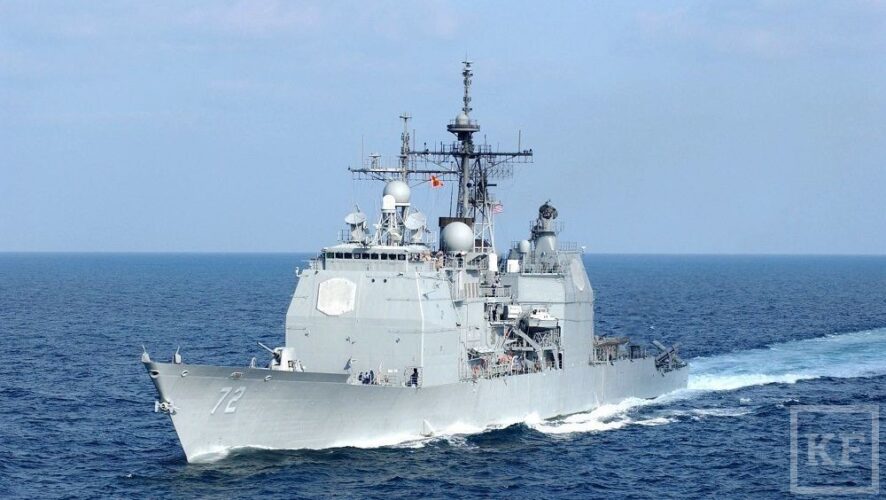 Американский ракетный крейсер Vella Gulf класса Ticonderoga с системой ПРО Aegis на борту зашел в Черное море