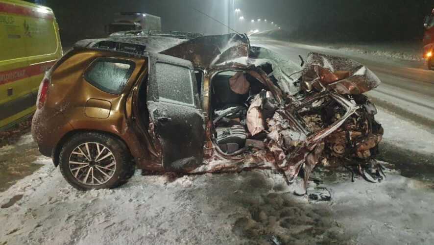 Смертельная авария произошла на автодороге в сторону Нижнекамска.