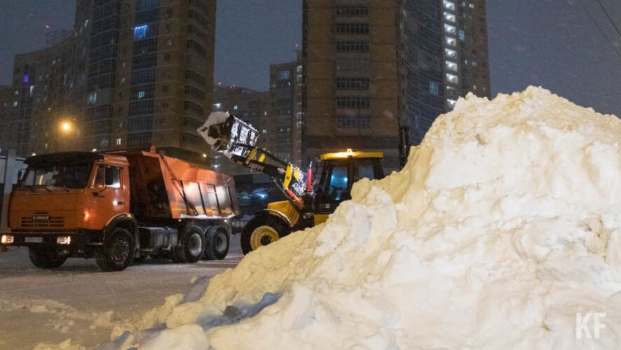 Большую часть снега нужно будет собрать в Вахитовском и Приволжском районах.