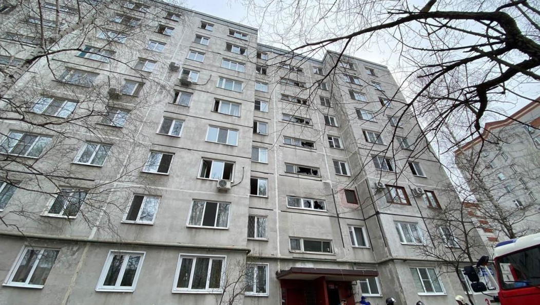 В доме загорелась квартира