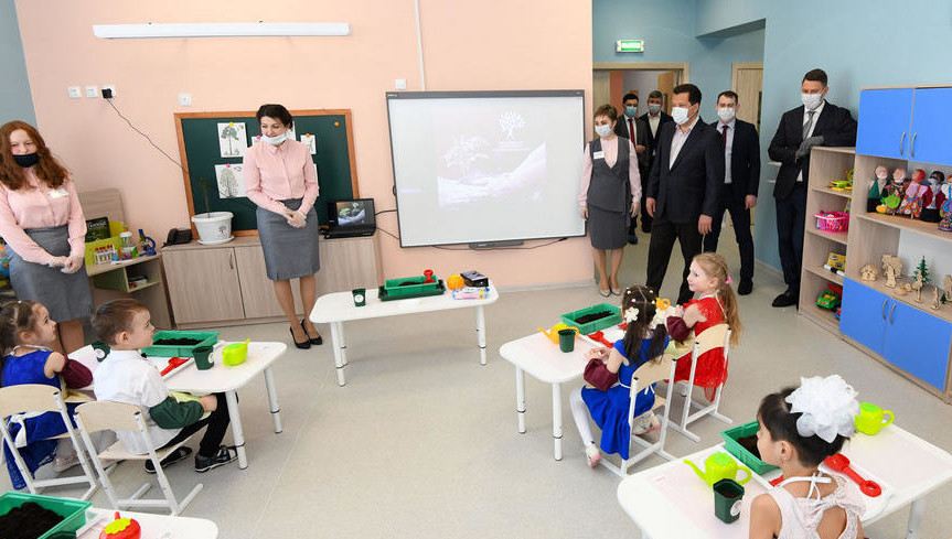 В открытии одного из дошкольных учреждений принял участие мэр столицы Ильсур Метшин.