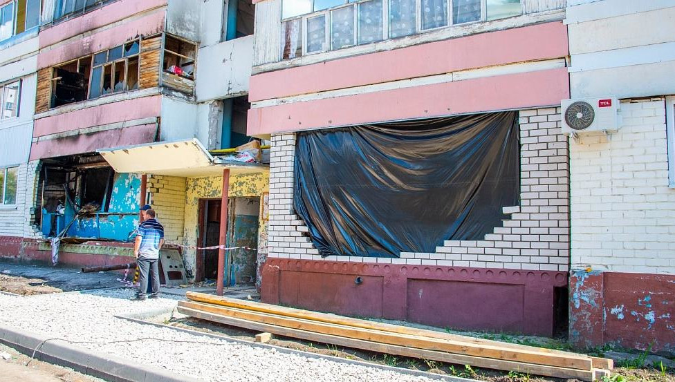 Больше всего пострадал подъезд №8.