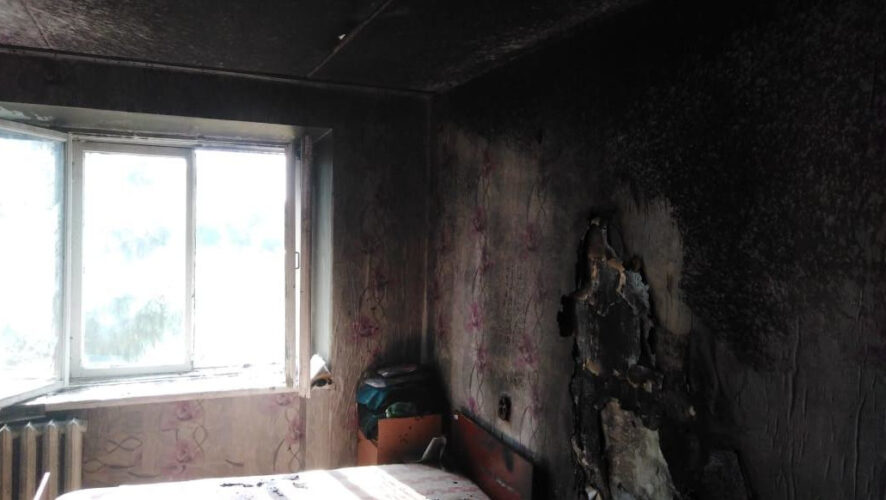 Возгорание произошло в общежитии.