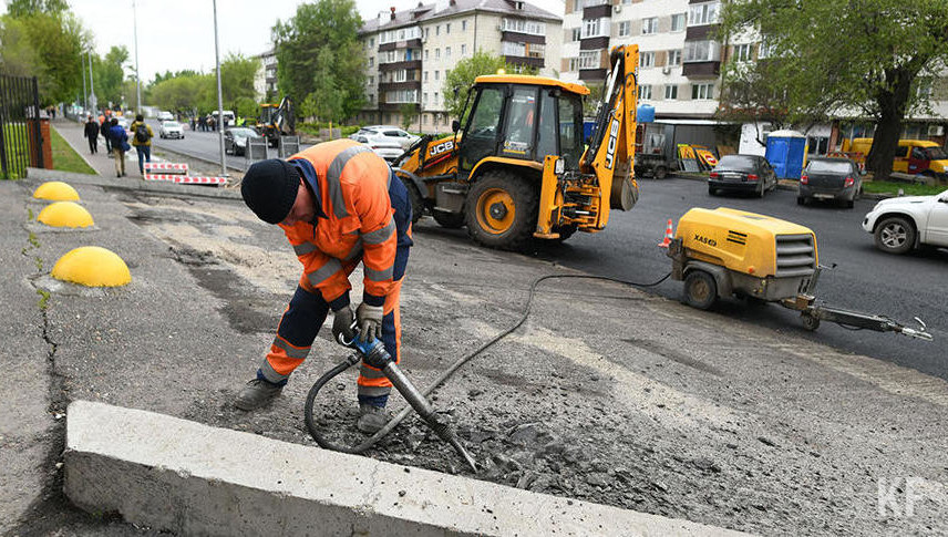 Работы на мосту по Назарбаева в Казани идут с опережением графика.