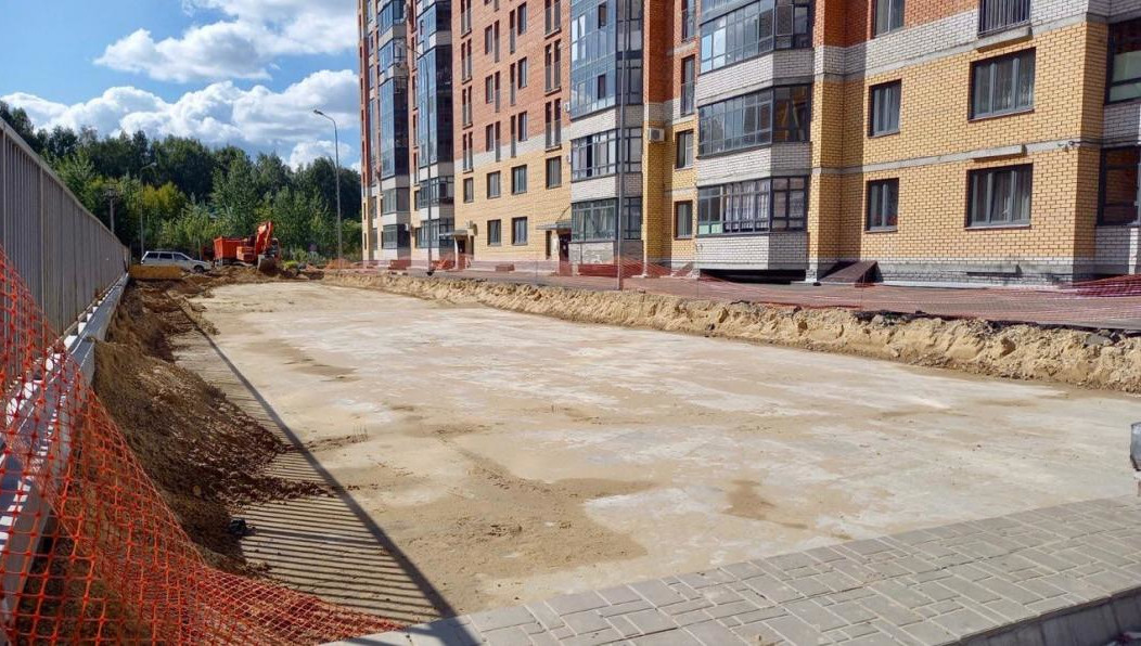 Сейчас на объекте идут работы.