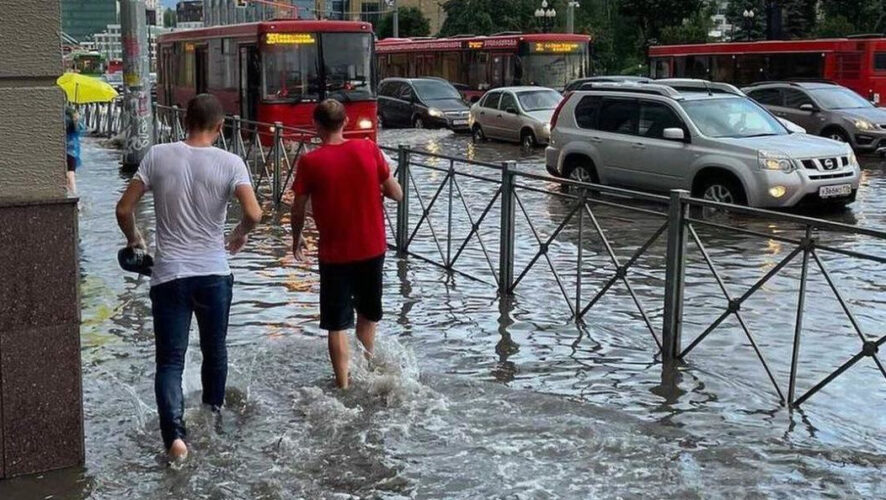 Улицы в татарстанской столице снова «плывут».