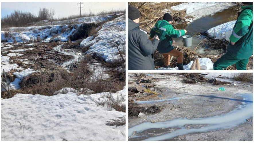 Неочищенные стоки попали в почву и реку.