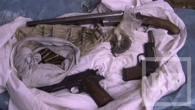 Казанские полицейские обнаружили склад оружия на территории одного из  садовых обществ Ново-Савиновского района