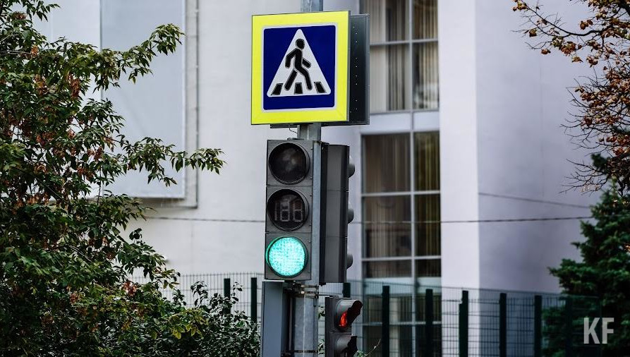 Школьница переходила дорогу по пешеходному переходу