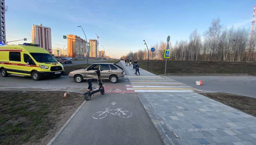 Пострадал мужчина на двухколесном транспорте.