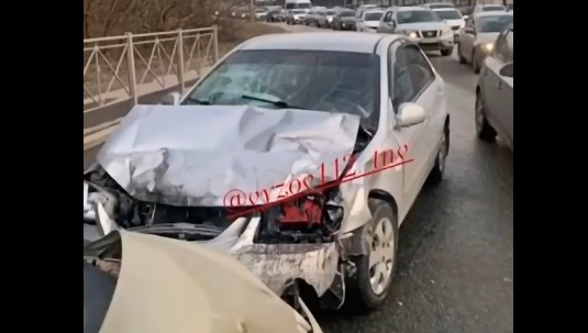 Авария произошла на улице Гвардейская.