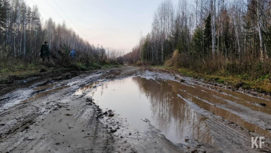 В поселке Качелино Арского района подтоплен один участок автодороги.