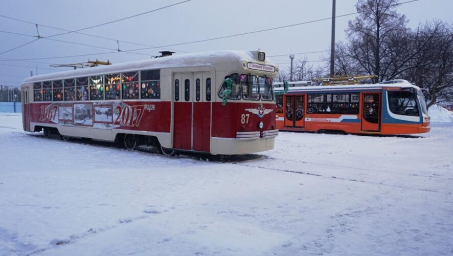 Движение трамваев 31 декабря будет круглосуточным.