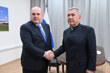 Состоялась двухсторонняя встреча председателя правительства России и раиса Татарстана.