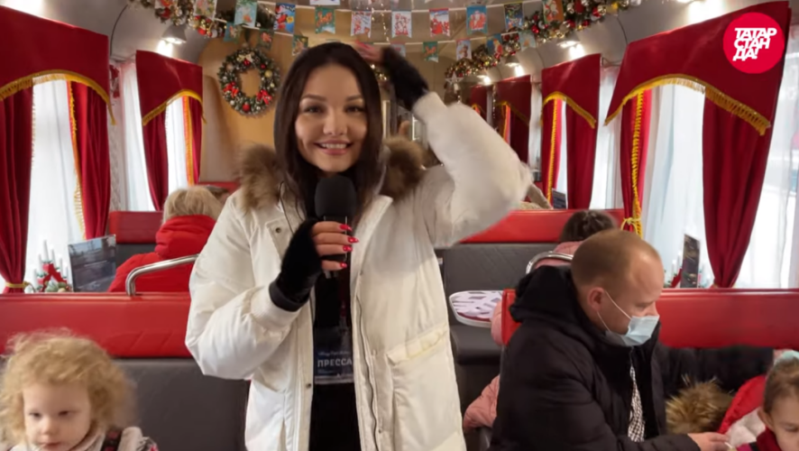 В столицу&nbsp;украшенный состав прибыл 15 декабря.