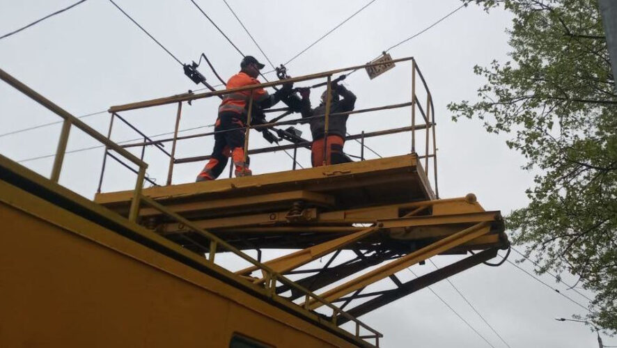 Накануне были проведены работы на кольце по Горьковскому шоссе и на участке от Закиева до улицы Минской.