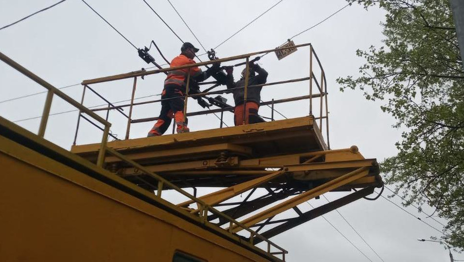 Накануне были проведены работы на кольце по Горьковскому шоссе и на участке от Закиева до улицы Минской.