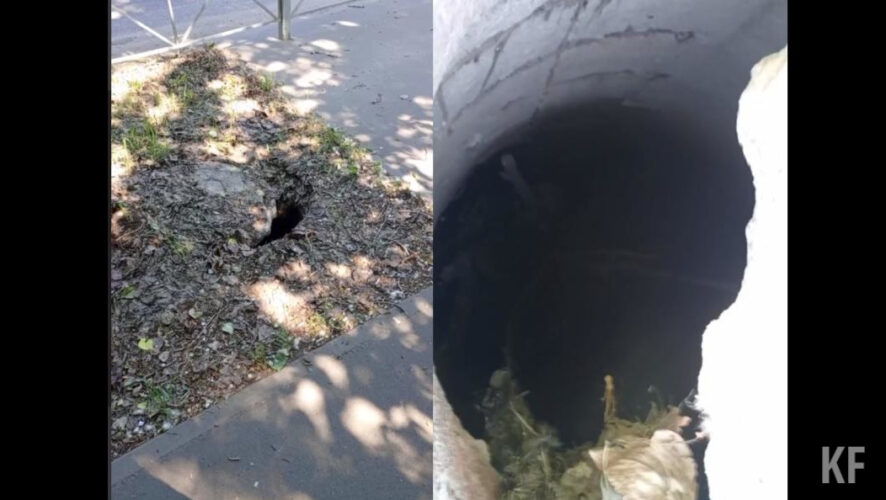 На месте отсутствуют ограждения и предупредительные знаки.