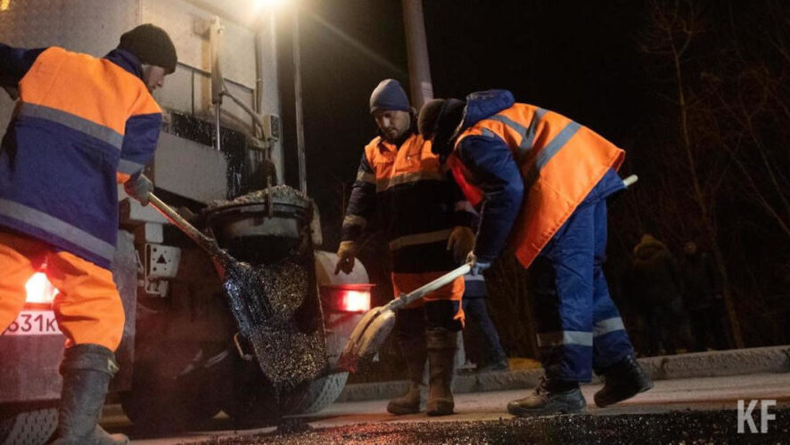 Рабочие проведут ремонт ямочных участков и дорожной одежды