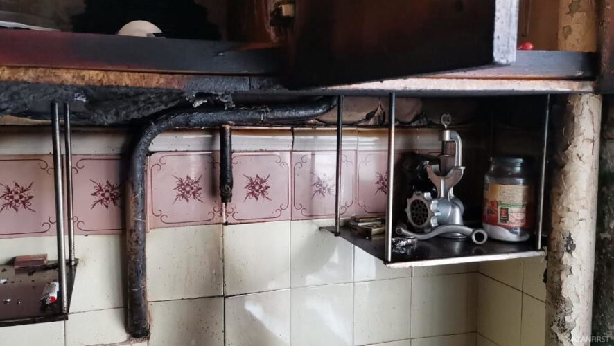 Возгорание произошло в многоквартирном доме на улице Тукая.