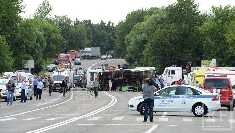 Страшная авария произошла в Москве. Автобус ехал из Подольска в Жохово.  Рейсовый автобус