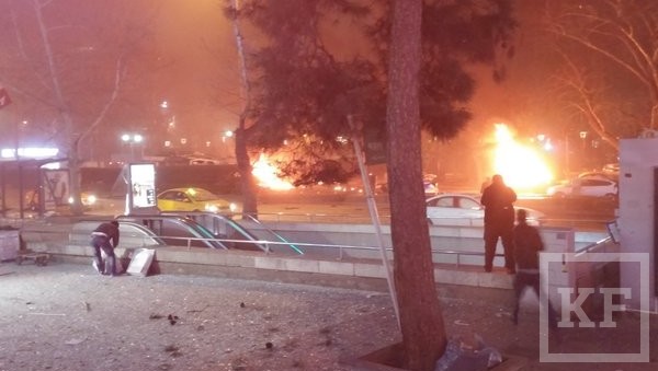 Мощный взрыв произошел сегодня вечером в Анкаре