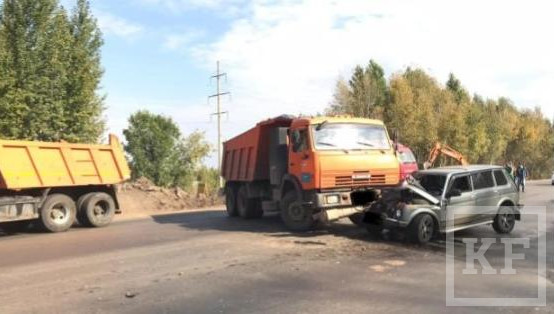 Авария произошла на ремонтируемой улице Чистопольской.