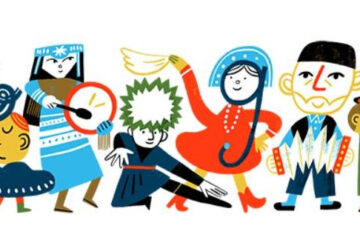 На праздничном логотипе изображены представители разных народов страны.