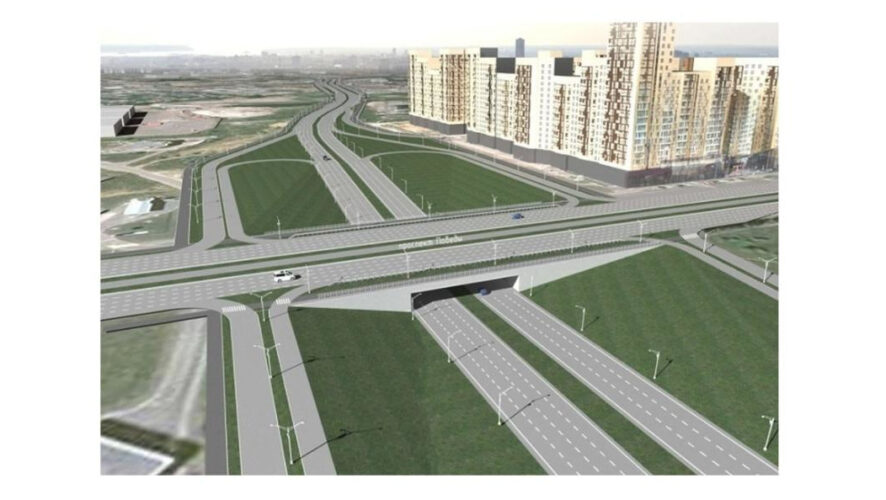 Ранее&nbsp;движение шло по временной дороге из-за строительства Вознесенского тракта.