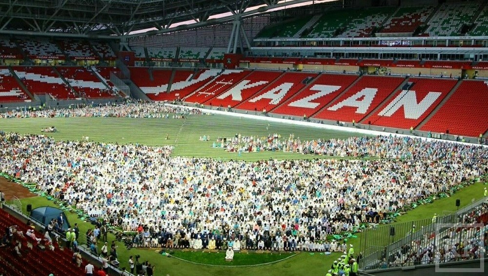Президент Татарстана в эти минуты находится на стадионе Kazan Arena