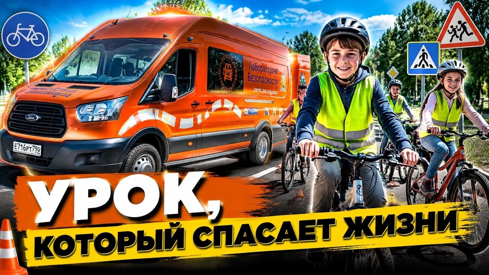 Мобильная лаборатория безопасности ГБУ БДД обучает детей правилам дорожного движения в Татарстане