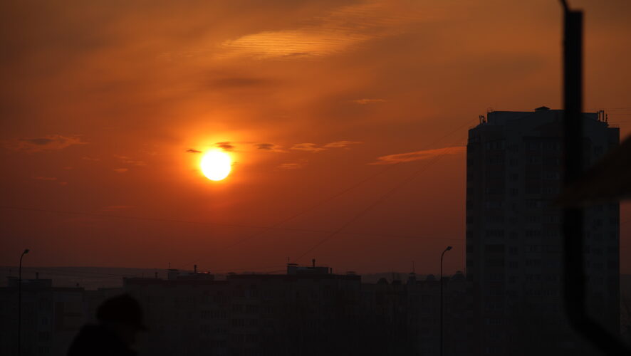 солнце, закат, погода