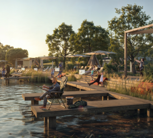 Набережная парка Омшанка