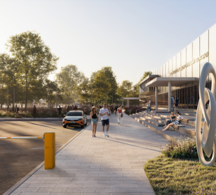 Вход в центр городской культуры и ТПУ