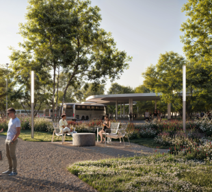 Зона отдыха и ожидания у ТПУ